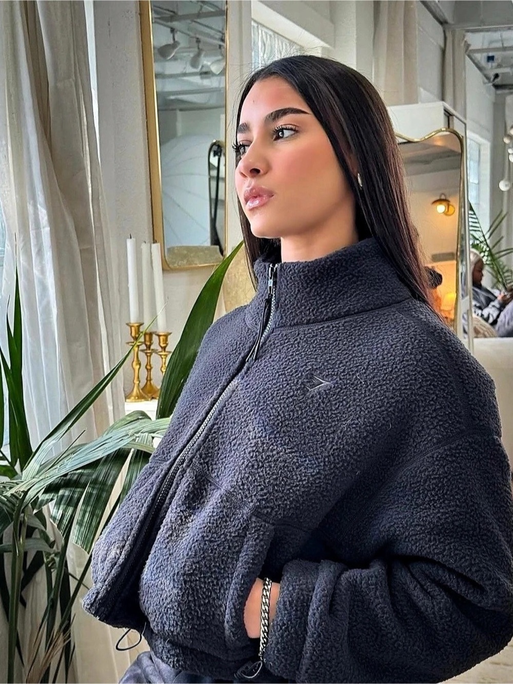 Gymshark Elevate Fleece Midi
Jacket - Black